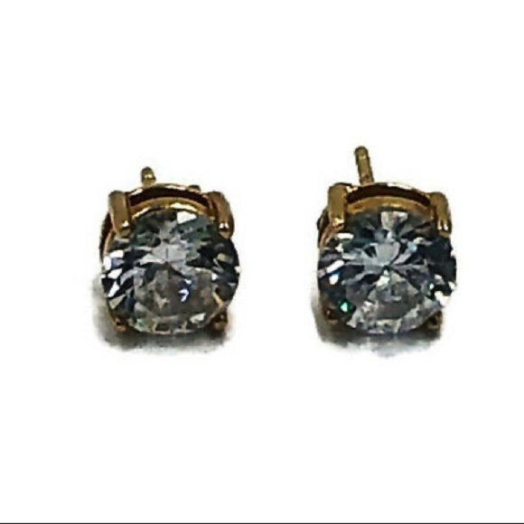 Erica Lyons Gold Plate 925 Silver Earrings - Picture 9 of 11